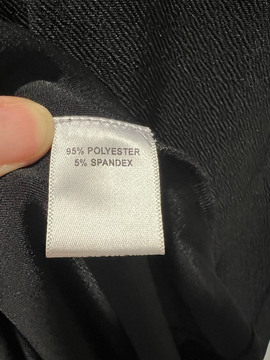 NWT Black Full Length Dress with Beaded Waist Panels - Picture 7 of 8